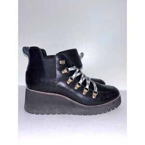 Cole Haan ZeroGrand Explorer Black Waterproof Wedge Boot Women 9.5B Style W15450